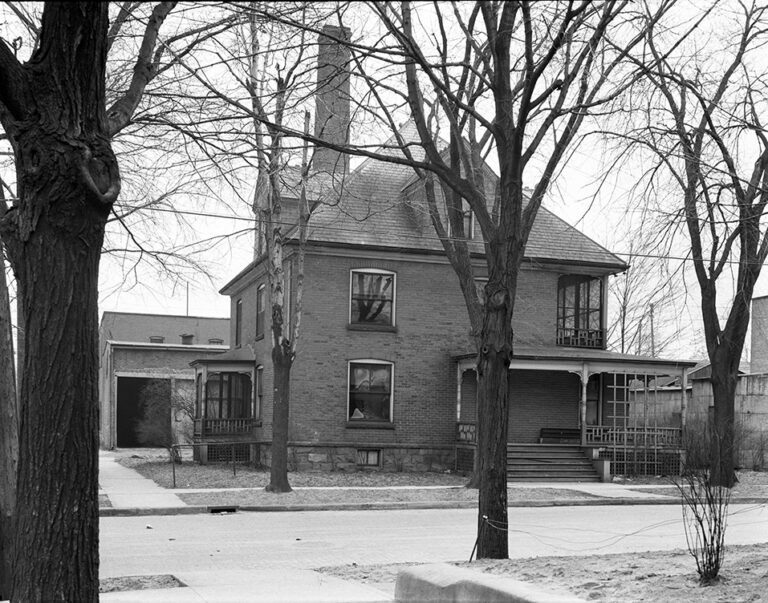 Two-story house facing street