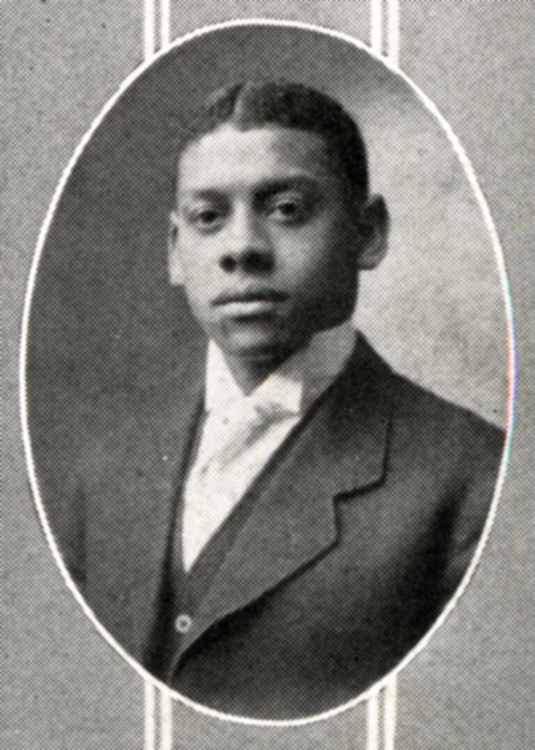 Cornelius Henderson in suit and white tie